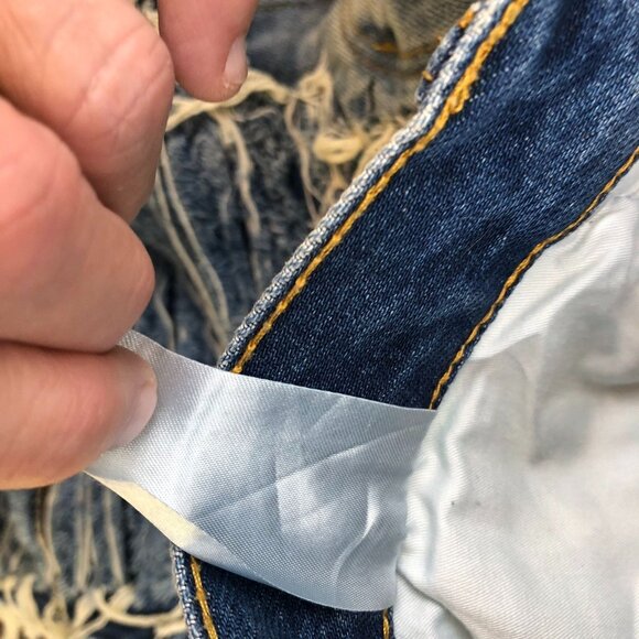 Mnml Men's Jeans Size 33 Distressed Frayed Denim Cotton Blue - Picture 8 of 16